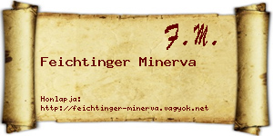 Feichtinger Minerva névjegykártya
